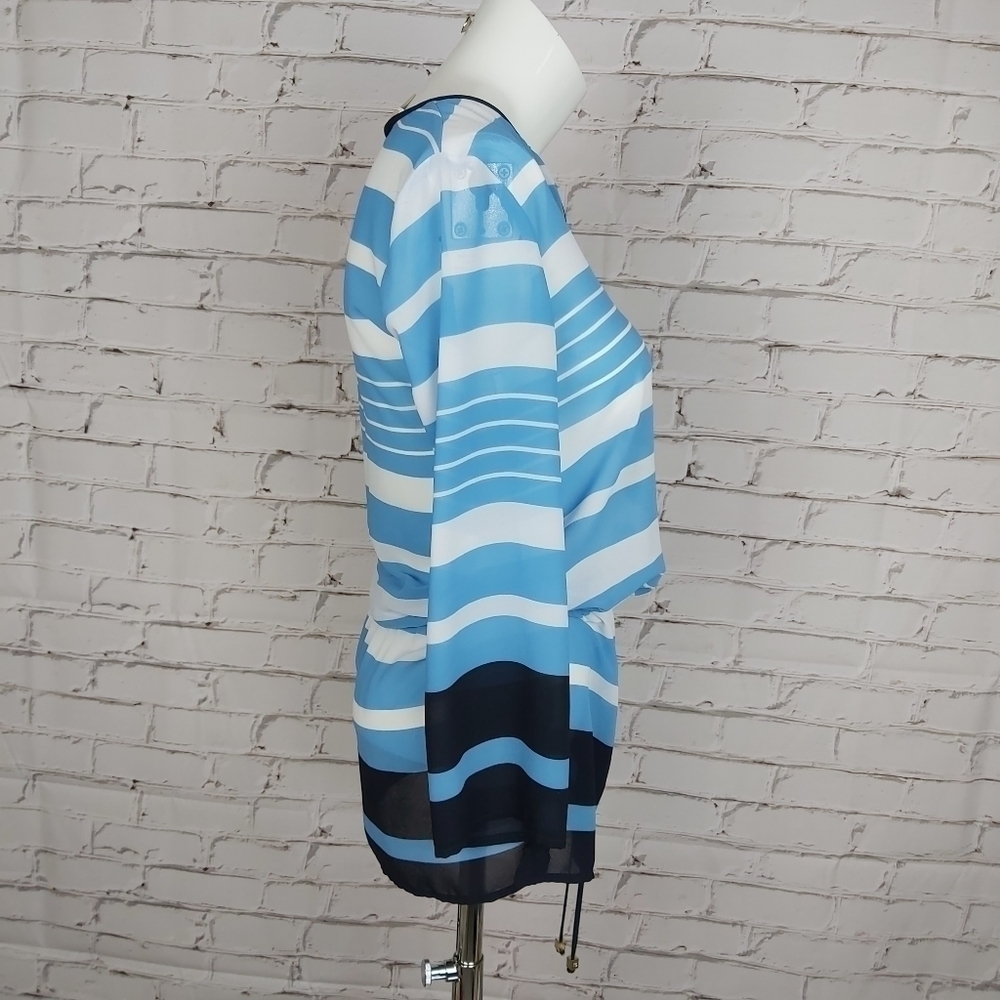 Michael Kors Striped Drawstring Tunic - Picture 3 of 8